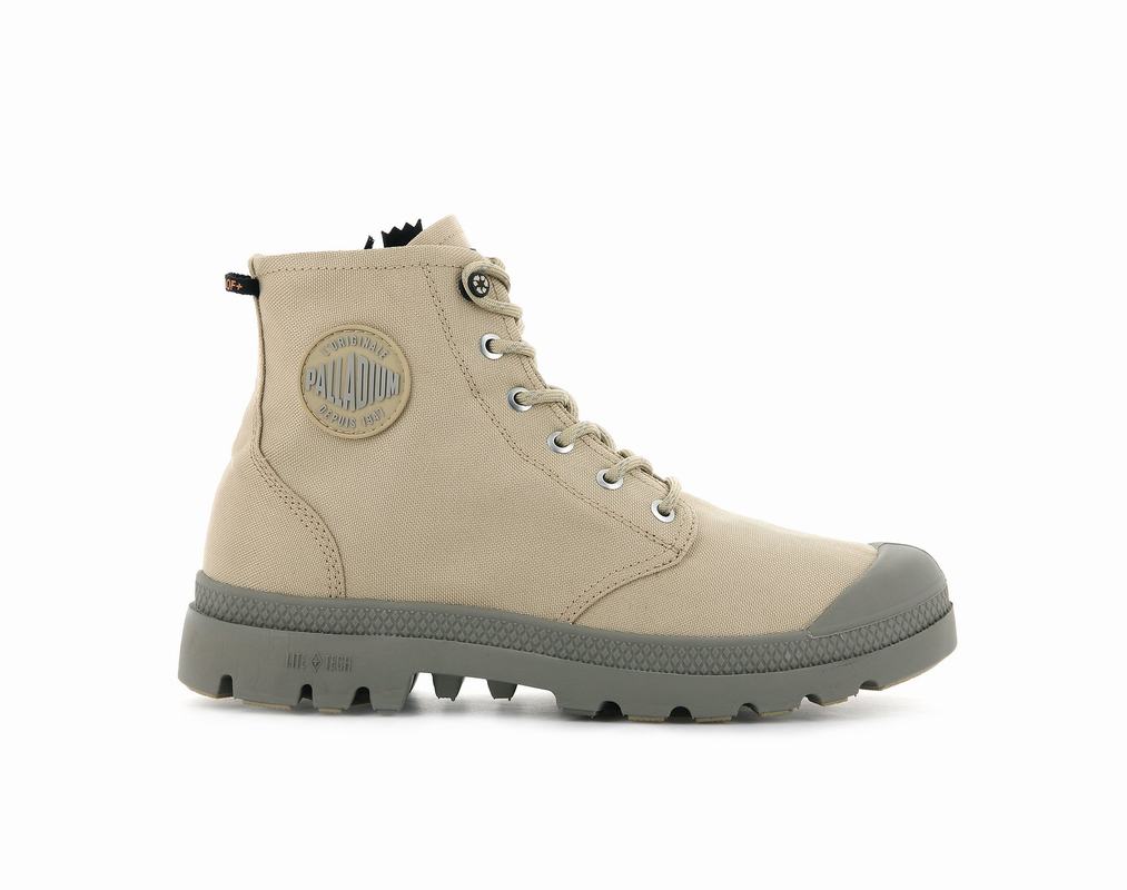 Palladium Pampa Recycle Lite+ Wp+z Mens Waterproof Boots Khaki Australia [QNJAHY-568]